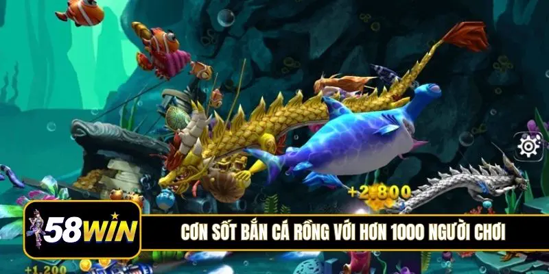 Cơn sốt bắn cá Rồng với hơn 1000 người chơi mới